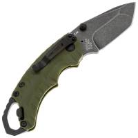 Нож складной полуавтоматический KERSHAW Shuffle II сталь 8Cr13MoV рукоять Термопластик GRN цв. Оливковый превью 4