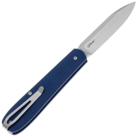 Нож складной полуавтоматический BOKER Coffin Denim Micarta сталь MagnaCut рукоять Микарта цв. Синий превью 7