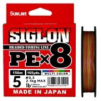 Плетенка SUNLINE Siglon PEx8 150 м цв. многоцветный 0,094 мм