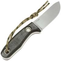 Нож с фиксированным клинком FOX KNIVES Viator сталь D2 рукоять Микарта цв. Черный