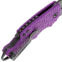 Нож складной автоматический KERSHAW Shuffle сталь 8Cr13MoV рукоять Термопластик GRN цв. Перпурный превью 3