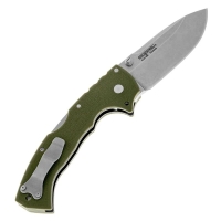 Нож складной полуавтоматический COLD STEEL 4-Max Scout сталь AUS-10 рукоять Термопласт цв. Оливковый превью 3