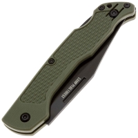 Нож складной полуавтоматический ONTARIO Camp Plus EDC Linerlock сталь AISI 420 рукоять Пластик цв. Зеленый превью 2