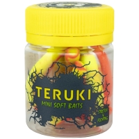 Червь TERUKI Flash 8 см (7 шт.) зап. сыр цв. Chartreuse/Orange превью 3