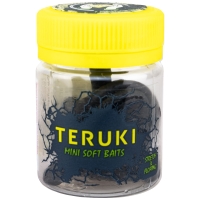 Червь TERUKI Flash 8 см (7 шт.) зап. сыр цв. Black превью 3