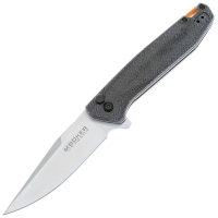 Нож складной полуавтоматический BOKER Border Forest Folder рукоять Микарта цв. Черный