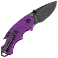 Нож складной автоматический KERSHAW Shuffle сталь 8Cr13MoV рукоять Термопластик GRN цв. Перпурный превью 4