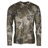 Лонгслив PINEWOOD Furudal C L/S Insect T-Shirt цвет Strata / Moss Green