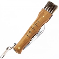 Нож складной полуавтоматический FOX KNIVES Mushrooms Knife сталь 420C рукоять Дерево цв. Коричневый превью 2