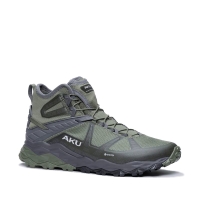 Кроссовки треккинговые AKU Flyrock Mid GTX цвет Green / Grey