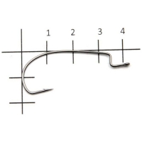 Крючок офсетный DECOY Worm 9 № 4/0 (6 шт.)