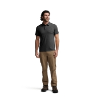 Поло SITKA Essential SS Polo цвет Obsidian Heather превью 7