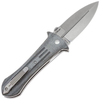 Нож складной полуавтоматический BOKER Smatchet сталь VG-10 рукоять Микарта цв. Серый превью 6