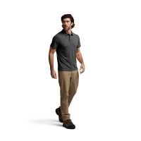 Поло SITKA Essential SS Polo цвет Obsidian Heather превью 9