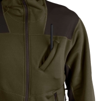 Толстовка HARKILA Deer Stalker fleece hoodie цвет Willow green / Shadow brown превью 3