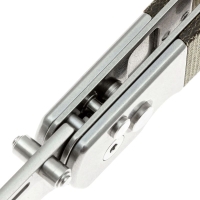 Нож складной полуавтоматический ARTISAN CUTLERY Holm сталь S90V рукоять сталь, микарта цв. Зеленый превью 5