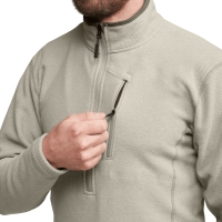 Толстовка SITKA Snowcrest Half-Zip Fleece Pullover цвет Oak Heather превью 4