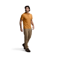 Поло SITKA Essential SS Polo цвет Ember Heather превью 9