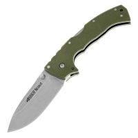 Нож складной полуавтоматический COLD STEEL 4-Max Scout сталь AUS-10 рукоять Термопласт цв. Оливковый