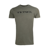 Футболка KING'S Horizontal Logo Tee цвет Heather Military Green