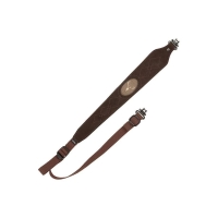 Ремень погонный ALLEN Sling-Rifle Suede Deer Head with Swivels цв. Brown
