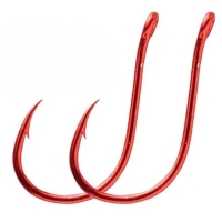 Крючок одинарный OWNER Mosquito Hook BC (11 шт.) №8 цв. Red