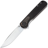 Нож складной полуавтоматический BOKER Braddock Black сталь 440B рукоять Стеклотекстолит G10 цв. Черный