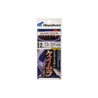 Оснастка готовая HAYABUSA Sabiki G3 1,65 м 0,128 мм цв. uv purple кр. № 2 цв. red