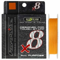 Плетенка NORSTREAM Favorite 8X 150 м цв. Orange #1.2