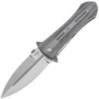 Нож складной полуавтоматический BOKER Smatchet сталь VG-10 рукоять Микарта цв. Серый