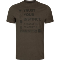 Футболка HARKILA Instinct S/S T-Shirt цвет Shadow brown