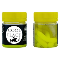 Червь COOL PLACE Floating stretch 6,5 см (7 шт.) зап. сыр цв. 3 шартрез