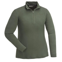 Термокофта PINEWOOD WS Abisko Merino Base Layer Half Zip цвет Dark Moss Green