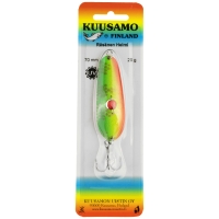 Блесна колеблющаяся KUUSAMO Rasanen 70/20 (бусинка) код цв. G/GR/FYe/FR-C, UV  превью 2