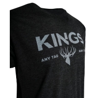 Футболка KING'S Any Tag Any Time Tee цвет Heather Graphite превью 3