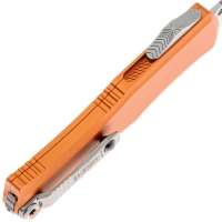 Нож складной автоматический MICROTECH Hera 2 Mini Recurve S/E сталь M390MK рукоять Алюминий цв. Оранжевый превью 4