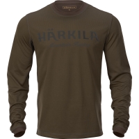 Лонгслив HARKILA Mountain Hunter L/S T-Shirt цвет Hunting Green / Shadow Brown