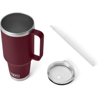 Термокружка YETI Rambler Straw Mug 1242 цвет Wild Vine Red