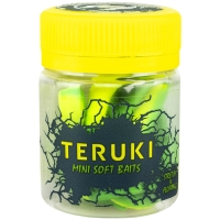 Червь TERUKI Flash 8 см (7 шт.) зап. сыр цв. Chartreuse/Green превью 3