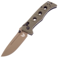 Нож складной BENCHMADE Mini Adamas Сталь CPM CruWear рукоять G-10 цв. Red