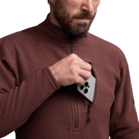 Толстовка SITKA Snowcrest Half-Zip Fleece Pullover цвет Cherry Wood Heather превью 6
