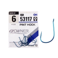 Крючок одинарный OWNER Pint Hook blue (12 шт.) № 10