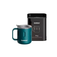 Термокружка BOBBER Mug 0,3 л (тепло 2 ч / холод 4 ч) цв. Deep Teal Т (темно-бирюзовый матовый) превью 5