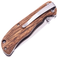 Нож складной полуавтоматический BOKER Backpacker сталь 440А рукоять Дерево цв. Коричневый превью 4
