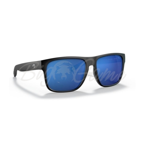 Очки поляризационные COSTA DEL MAR Spearo 580P XL цв. Matte Black цв. ст. Blue Mirror фото 1