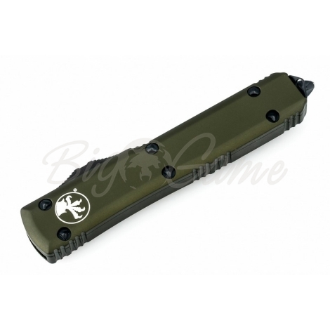 Нож автоматический MICROTECH Ultratech S/E сталь M390, DLC/Satin рукоять Алюминий цв. Зеленый фото 6