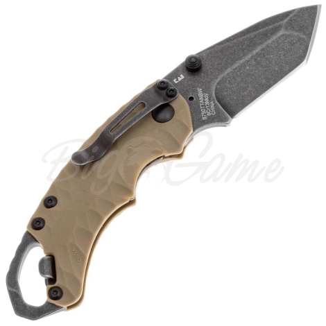 Нож складной полуавтоматический KERSHAW Shuffle II сталь 8Cr13MoV рукоять Термопластик цв. Песочный фото 4