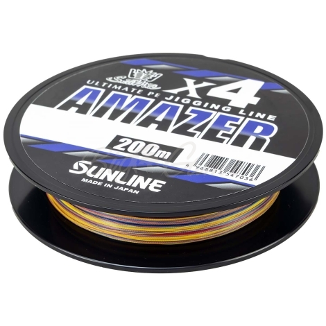 Плетенка SUNLINE Amazer X4 200 м цв. Многоцветный #2.5 фото 2