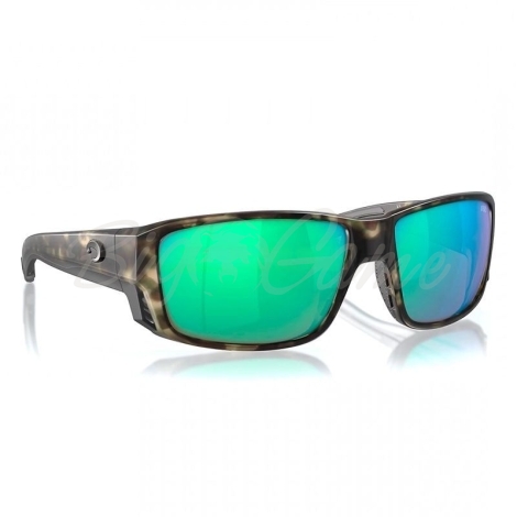 Очки поляризационные COSTA DEL MAR Tuna Alley Pro 580G цв. Matte Gray цв. ст. Green Mirror фото 1