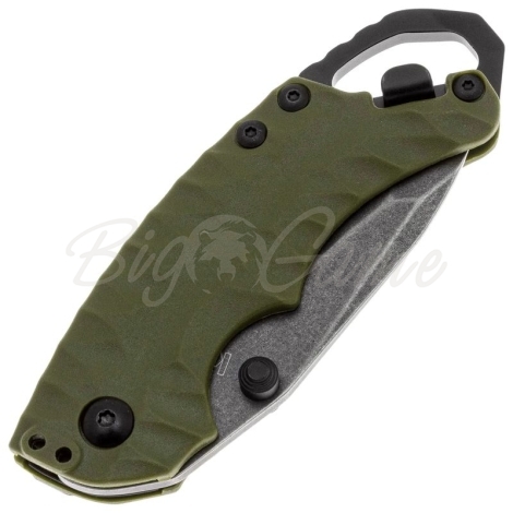Нож складной полуавтоматический KERSHAW Shuffle II сталь 8Cr13MoV рукоять Термопластик GRN цв. Оливковый фото 2